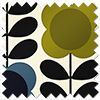 Orla Kiely Spot Flower Stem, Blue & Green - Roller Blind